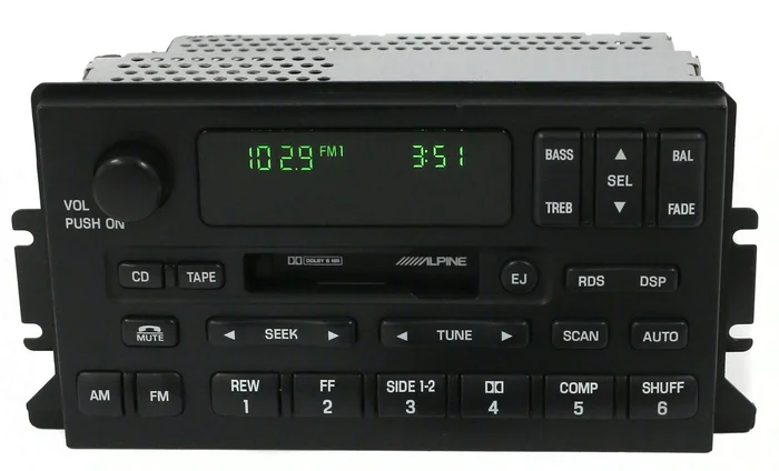 Lincoln Continental 1999-2001 AM FM Cassette Receiver Part 2F3T-18C870-AA
