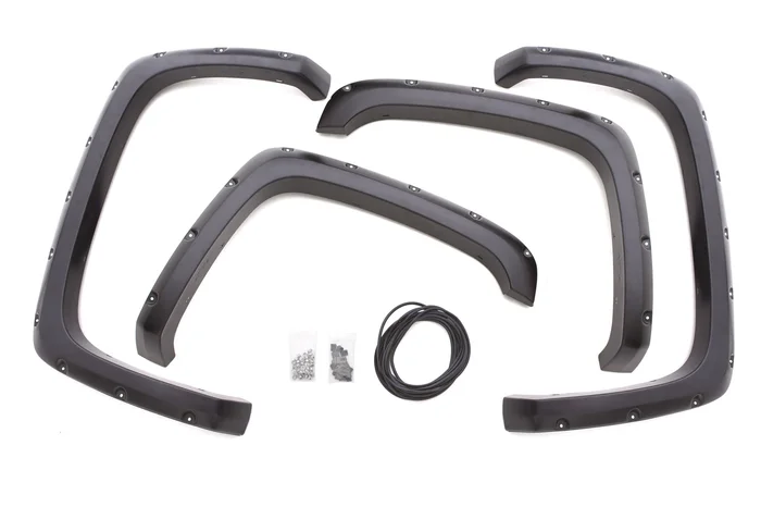 Lund Rivet Style Fender Flare Set, Black for Chevy/GMC Silverado/Sierra 1500/2500/3500 – RX103T