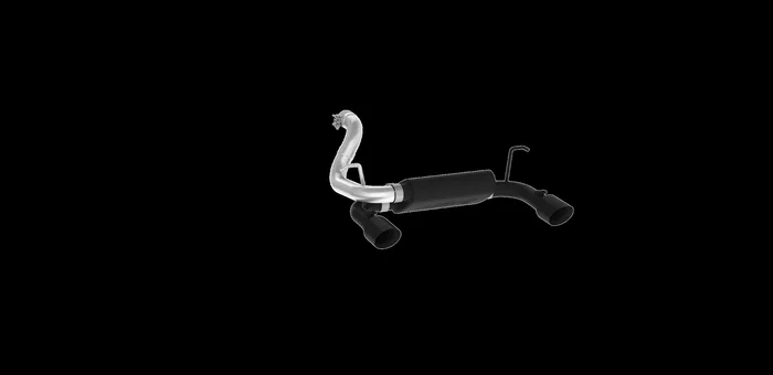 MBRP Jeep 2.5 Inch Axle Back Dual Rear Exit Black Series For 18-23 Wrangler JL 2/4 DR 3.6L – S5529BLK