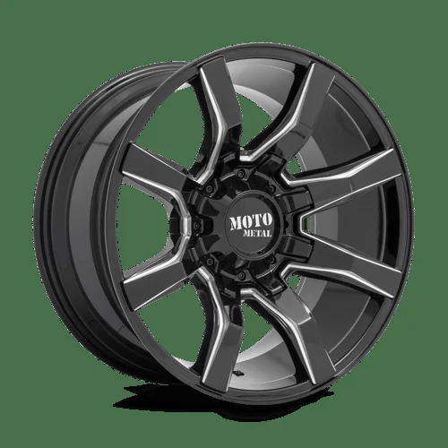 Moto Metal MO804 22X12 8X6.5 G-BLK MILL -44MM