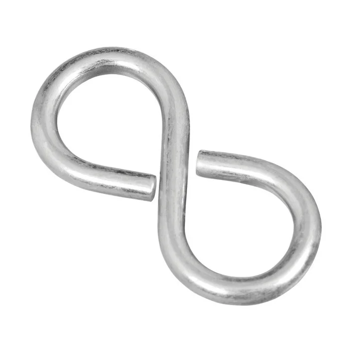 National Hardware – N121-319 – Zinc-Plated Silver Steel 1-5/8 in. L Closed S-Hook 15 lb. – 4/Pack