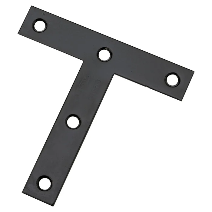 National Hardware – N266-470 – 4 in. H X 0.07 in. W X 4 in. L Black Steel T-Plate