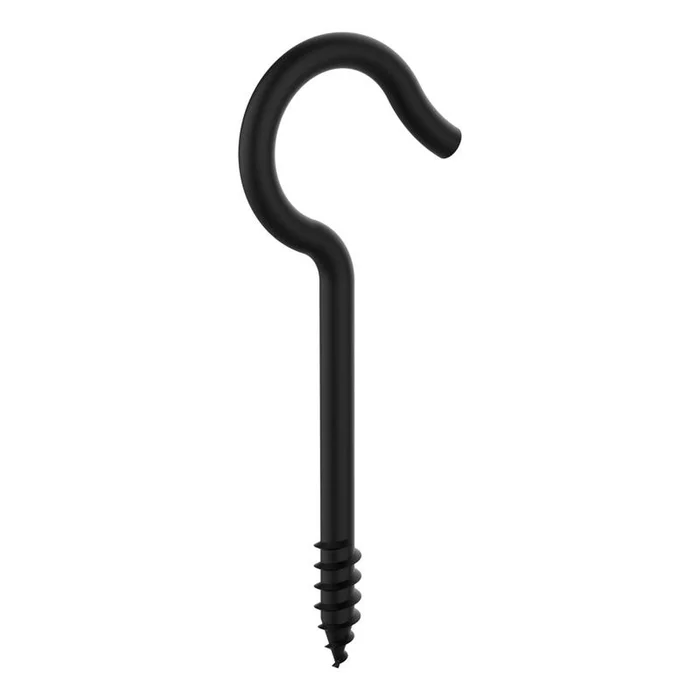 National Hardware – N820-106 – Medium Storm Shine Black Steel 3-3/8 in. L Ceiling Hook 1 pk