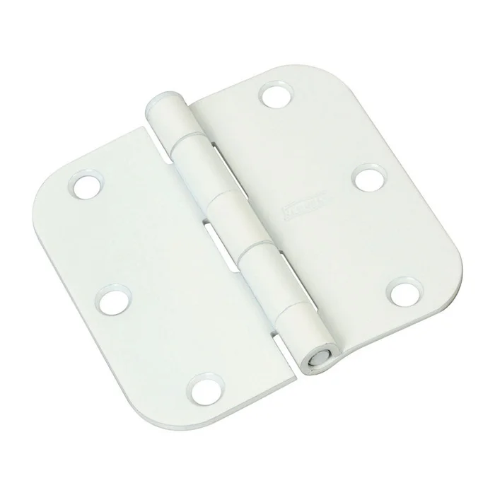 National Hardware – N830-337 – 3-1/2 in. L White Door Hinge – 3/Pack