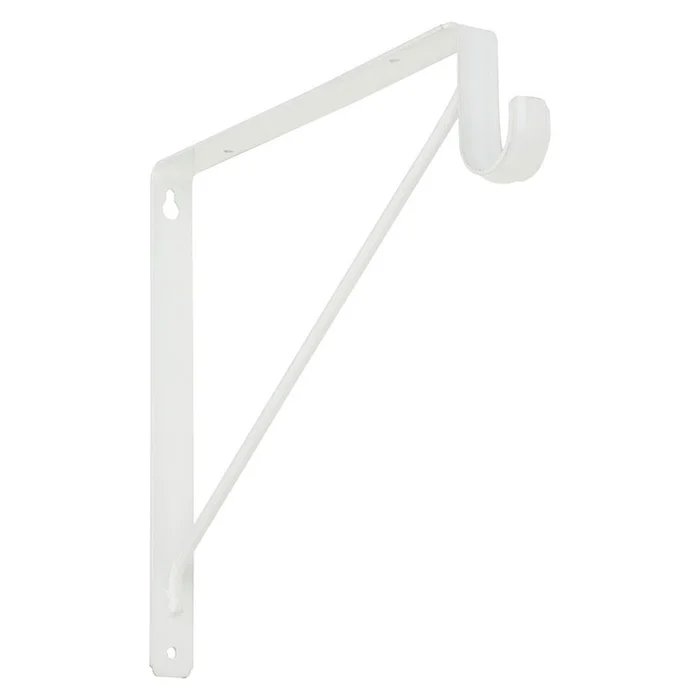 National Hardware – S822-094 – White Steel Shelf/Rod Bracket 32 Ga. 12-7/16 in. L