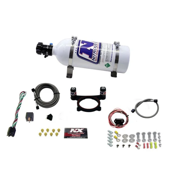 Nitrous Express 11-15 Ford Mustang GT 5.0L Coyote 4 Valve Nitrous Plate Kit (50-200HP) w/5lb Bottle – 20948-05