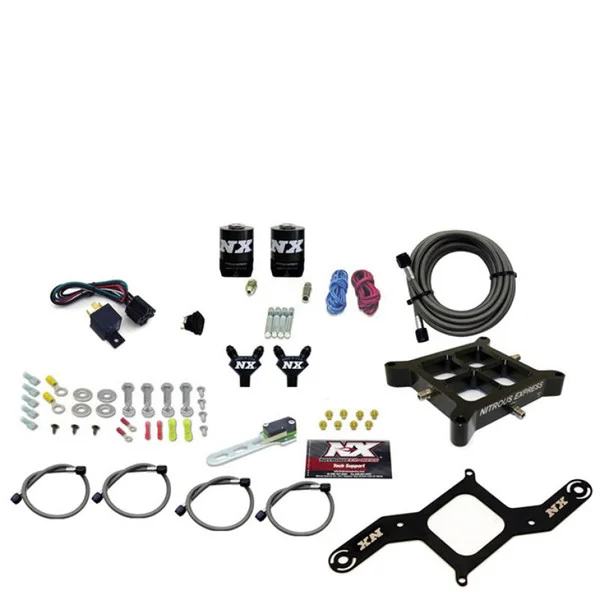 Nitrous Express 4150 Billet Crossbar Pro-Power Nitrous Kit (100-500HP) w/o Bottle – 60542-00