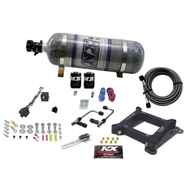 Nitrous Express 4150 Gemini Stage 6 Alcohol Nitrous Kit w/Composite Bottle – 60045-12