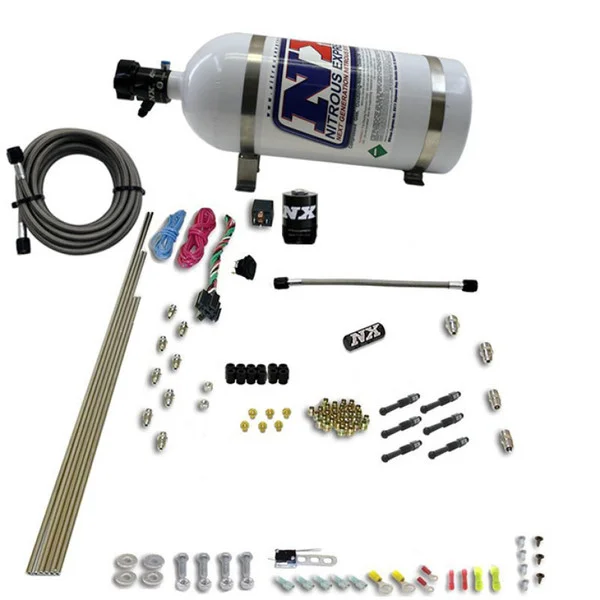 Nitrous Express 6 Cyl Dry Direct Port Nitrous Kit w/ 12lb Bottle – 93066-12