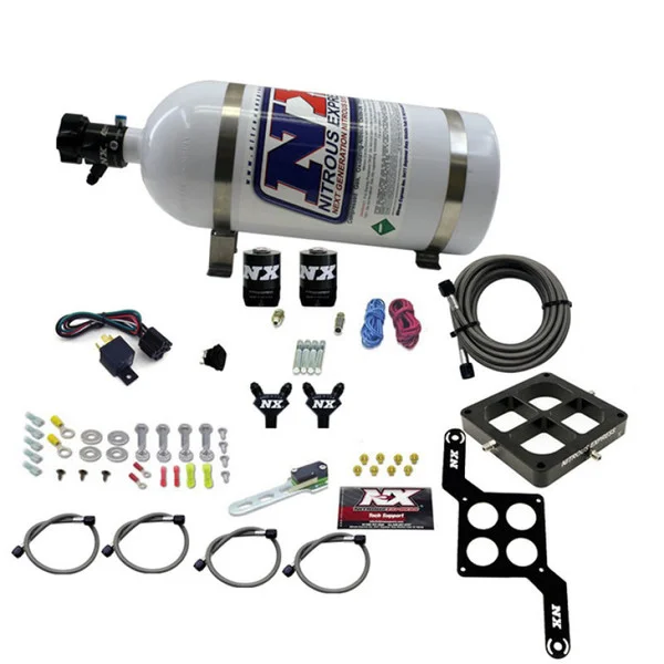 Nitrous Express Dominator Billet Crossbar Pro-Power Nitrous Kit (100-500HP) w/10lb Bottle – 60547-10