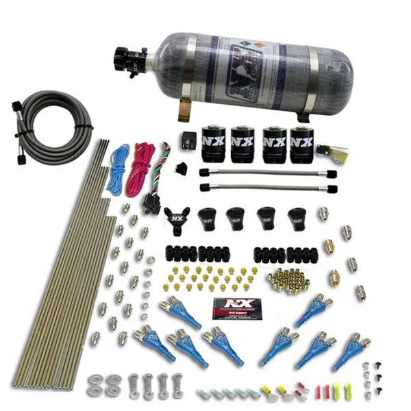 Nitrous Express Pro-Shk/Gas 4 Solenoids Nitrous Kit (250-650HP) w/Composite Bottle – 92006-12