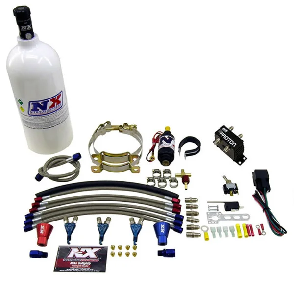 Nitrous Express Three Cyl Proton Nitrous Kit w/1.0lb Bottle – 61027-1.0P