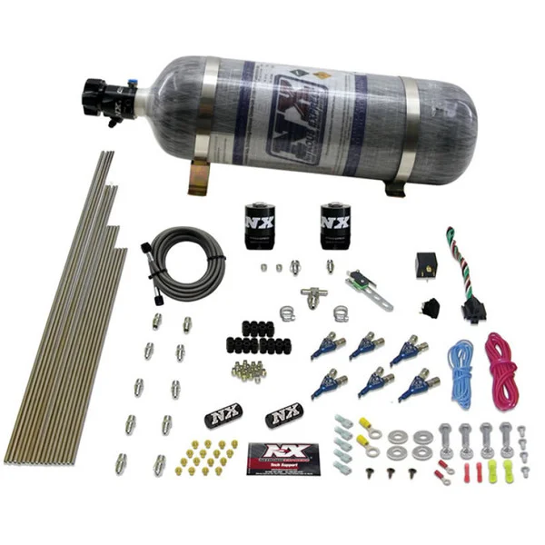 Nitrous Express V6AN Gasoline EFI Nitrous Kit (150-375HP) w/Composite Bottle – 80006EFI-12