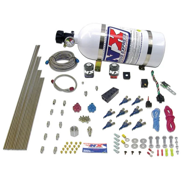 Nitrous Express V8AN Gasoline EFI Nitrous Kit (100-500HP) w/Composite Bottle – 80000EFI-12