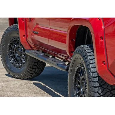 Oval Nerf Step Double Cab Black Toyota Tacoma 2WD/4WD 2024