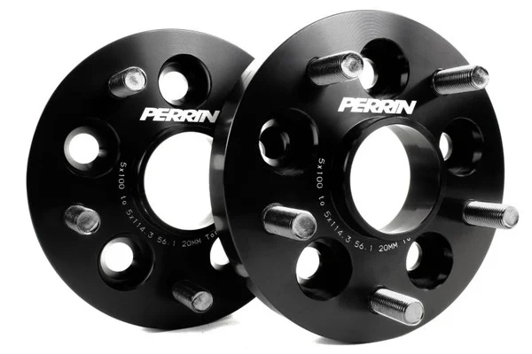 Perrin Wheel Adapter 20mm Bolt-On Type 5×100 to 5×114.3 w/ 56mm Hub (Set of 2) – PSP-WHL-220BK