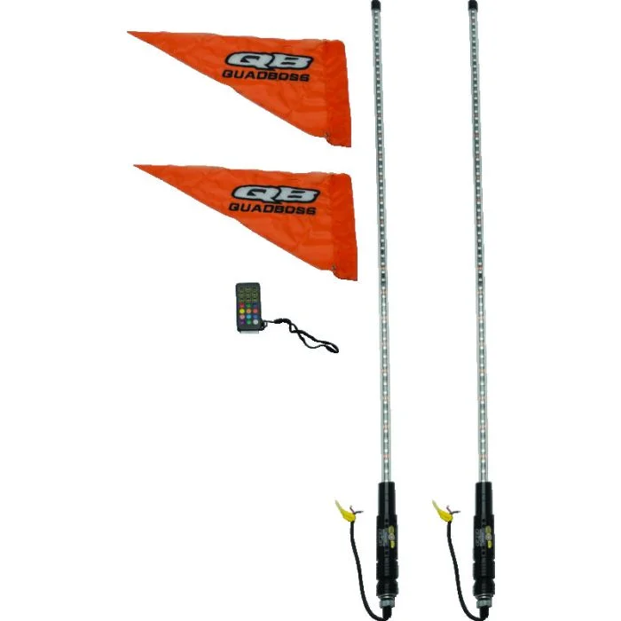 QuadBoss Qb 4Ft Clear Dual Whip Rmte – 609659