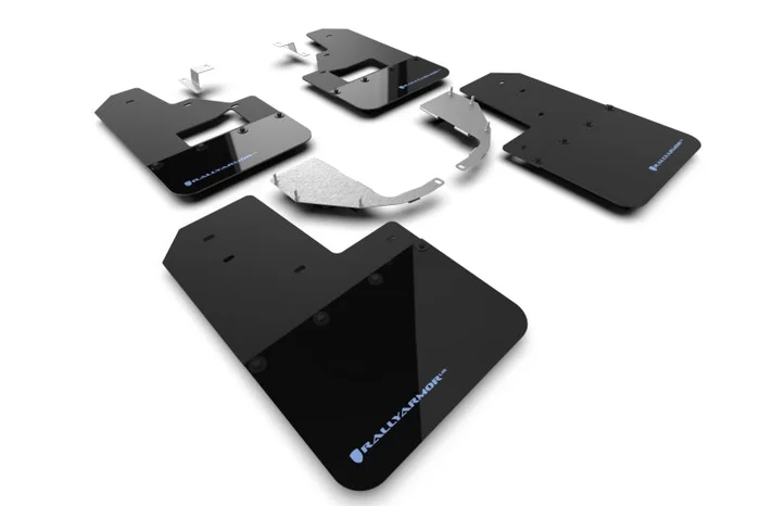 Rally Armor 21-22 Ford Bronco (Steel Bmpr + RB – NO Rptr/Sprt) Blk Mud Flap w/Area Blue Logo