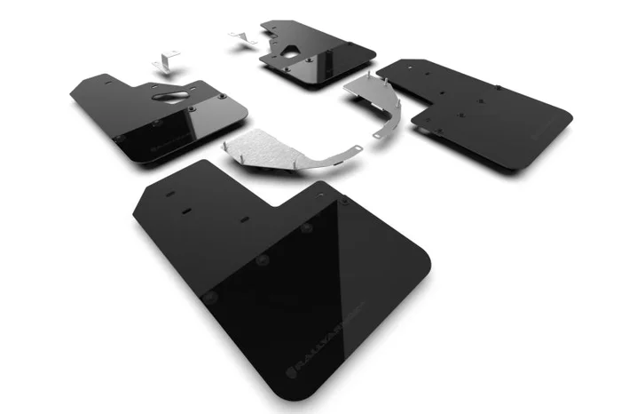 Rally Armor 21-22 Ford Bronco (Steel Bmpr + RR – NO Rptr/Sprt) Blk Mud Flap w/Met. Blk Logo