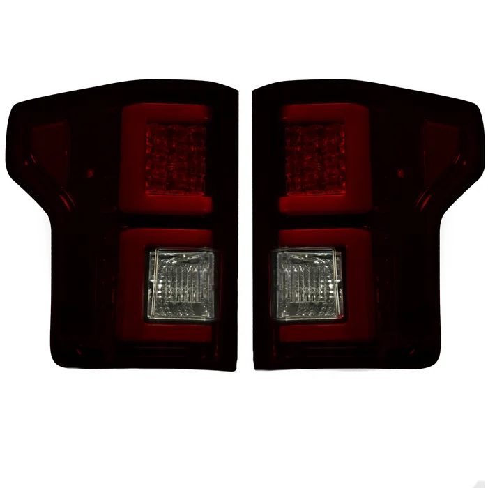 RECON 264468RBK LED Tail Lights (Red/Smoked Lens) – 2018-2020 F-150