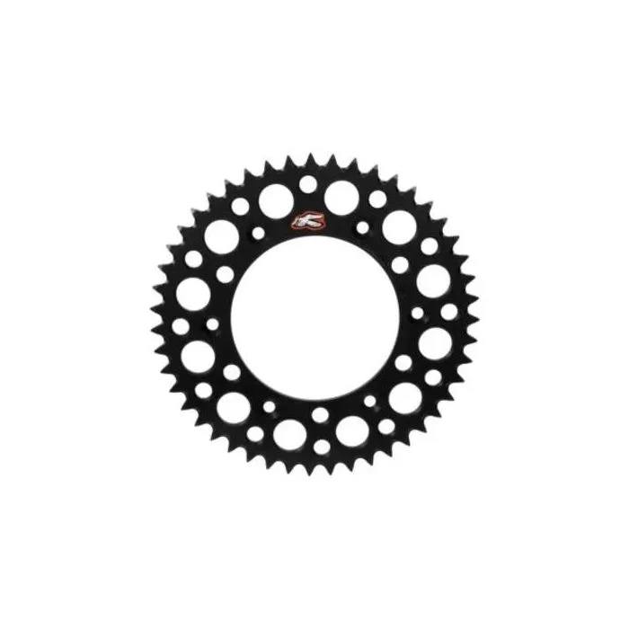 Renthal 15-22 Yamaha WR 250F/ YZ 250F/FX/ 2005 YZ450F Rear Grooved Sprocket – Black 520-51P Teeth – 150U-520-51GBBK