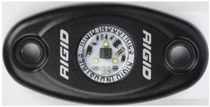 RIGID A-Series High Power LED Accessory Light w/ Black Housing, Amber – 480333