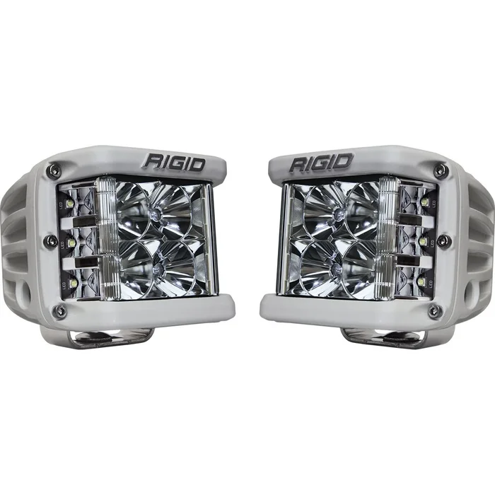 RIGID D-SS PRO, Surface Mount, White Housing, Flood (Pair) – 862113