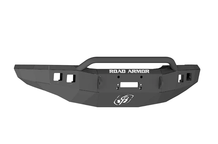 Road Armor Chevrolet Silverado 25/3500 Stealth Winch Front Bumper w/Prerunner Guard, Satin Black – 370R4B