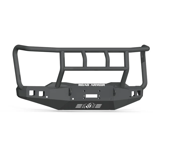 Road Armor Chevrolet Silverado 25/3500 Stealth Winch Front Bumper w/Titan Guard, Textured Black – 3202F2B