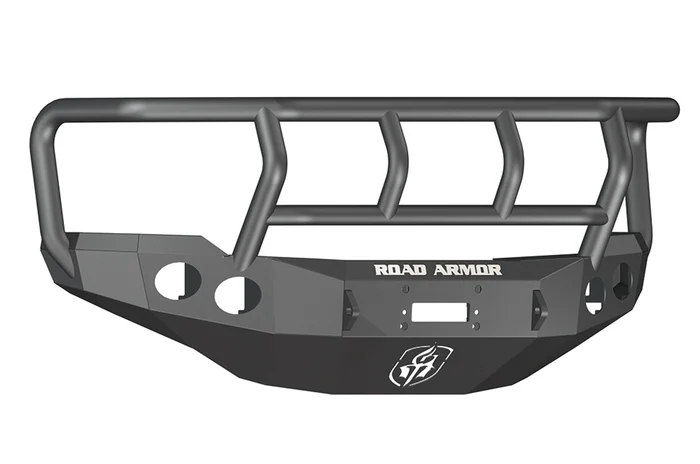 Road Armor Chevrolet Silverado 25/3500 Stealth Winch Front Bumper w/Titan II Guard, Satin Black – 38202B