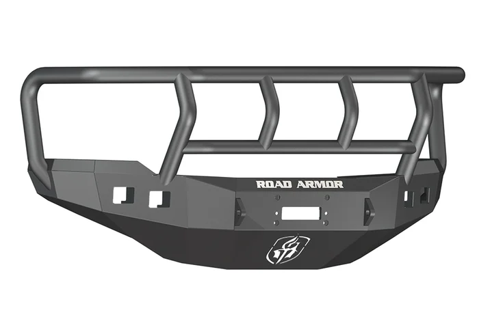 Road Armor Chevrolet Silverado 25/3500 Stealth Winch Front Bumper w/Titan II Guard, Satin Black – 382R2B