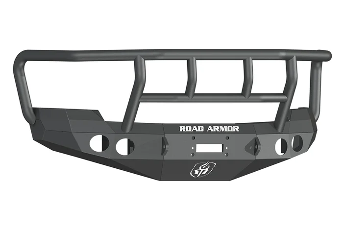 Road Armor Chevrolet Silverado 25/3500 Stealth Winch Front Bumper w/Titan II Guard, Satin Black – 37202B