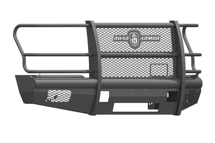 Road Armor Ford F-250/350/450/550 Vaquero Non-Winch Front Bumper w/Full Guard, Textured Black – 617VF6B