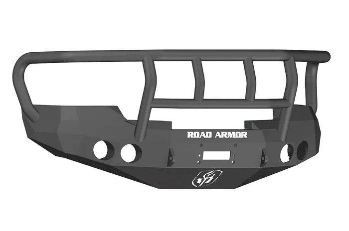 Road Armor GMC Sierra 1500 Stealth Winch Front Bumper w/Titan II Guard, Satin Black – 37602B