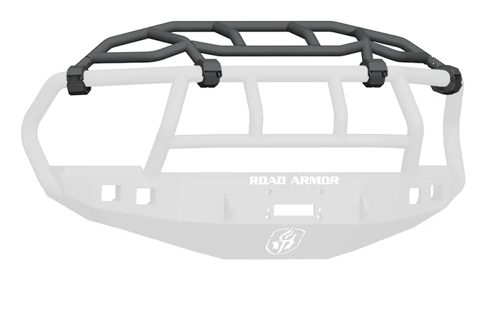 Road Armor Ram 25/35/45/5500 Stealth Non-Winch Front Bumper w/Intimidator Guard, Satin Black – 408-INT
