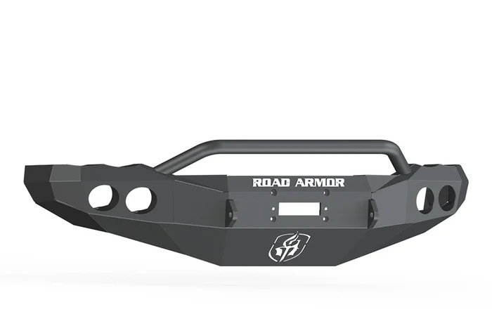 Road Armor Ram 25/3500 Stealth Winch Front Bumper w/Prerunner Guard, Satin Black – 44044B