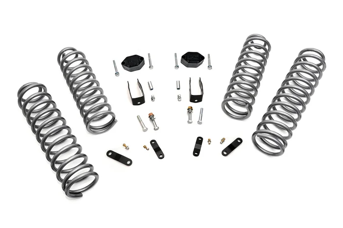 Rough Country 2.5 in. Lift Kit, Coils, No Shocks for Jeep Wrangler JK 4WD 07-18 – 624