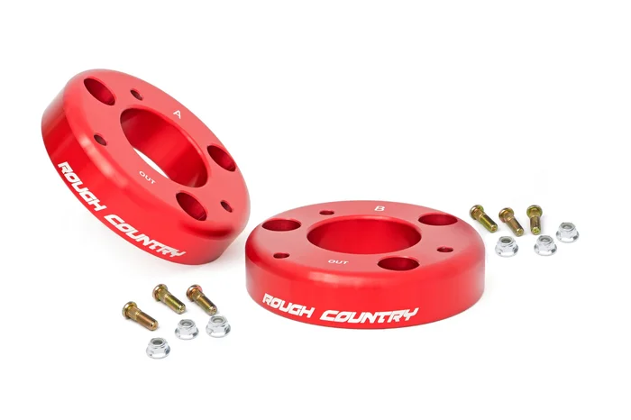 Rough Country 2 in. Leveling Kit, Red for Ford F-150 2WD/4WD 09-13 – 568RED