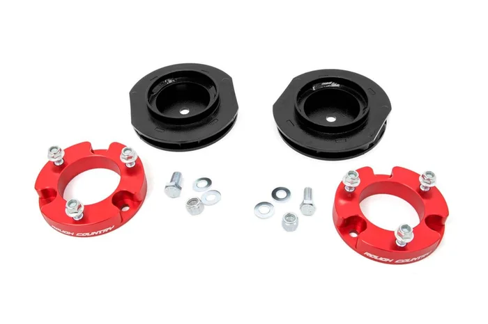 Rough Country 2 in. Lift Kit, Spacers, Red for Toyota 4Runner 4WD 03-09 – 763RED