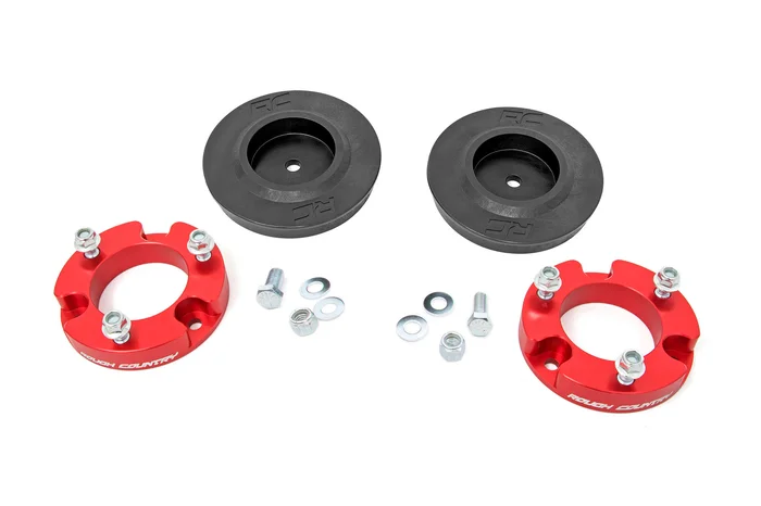 Rough Country 2 in. Lift Kit, Spacers, Red for Toyota FJ Cruiser 2WD/4WD 07-14 – 763ARED