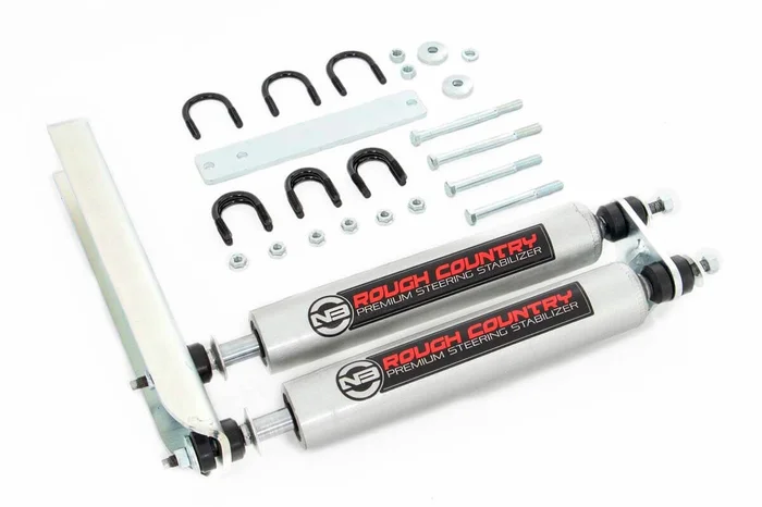 Rough Country 8733830 N3 Steering Stabilizer | Dual | Ford Bronco/F-150/F-250 (1980-1998)