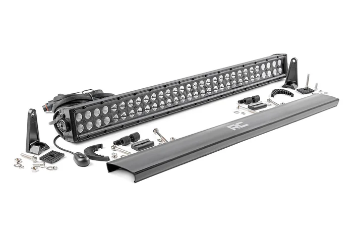 Rough Country Black Series LED Light Bar, 30 in., Dual Row – 70930BL