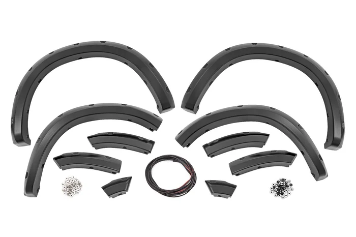 Rough Country F-D10911B-PXR Pocket Fender Flares | PXR Brilliant Black | Ram 1500 2WD/4WD (2010-2018 & Classic)
