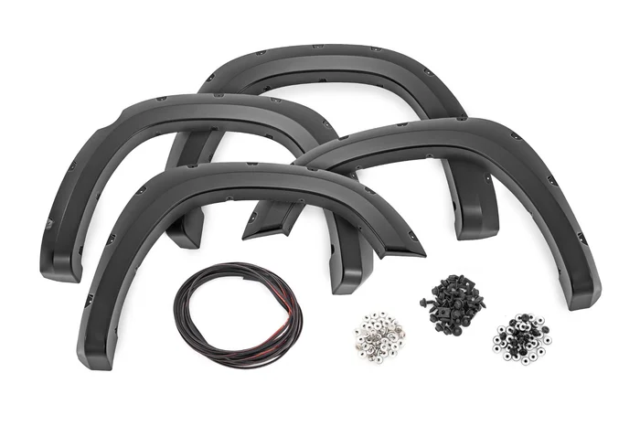 Rough Country F-D10914A-PAJ Pocket Fender Flares | PAJ Quartz Gray | Ram 1500 2WD/4WD (2019-2024)