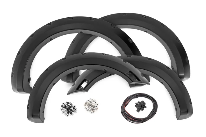 Rough Country F-F11201A-G1 Pocket Fender Flares | G1 Black | 6′ Bed | Ford Ranger 2WD/4WD (2019-2023)