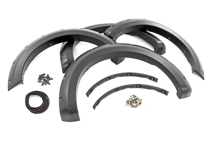 Rough Country F-F20911B-A3 Pocket Fender Flares | A3 Space White | Ford F-150 2WD/4WD (2021-2025)