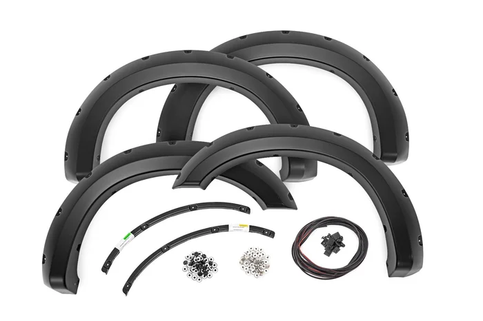 Rough Country F-F21111A-J7 Pocket Fender Flares | J7 Magnetic Gray | Ford F-250/F-350 Super Duty (11-16)