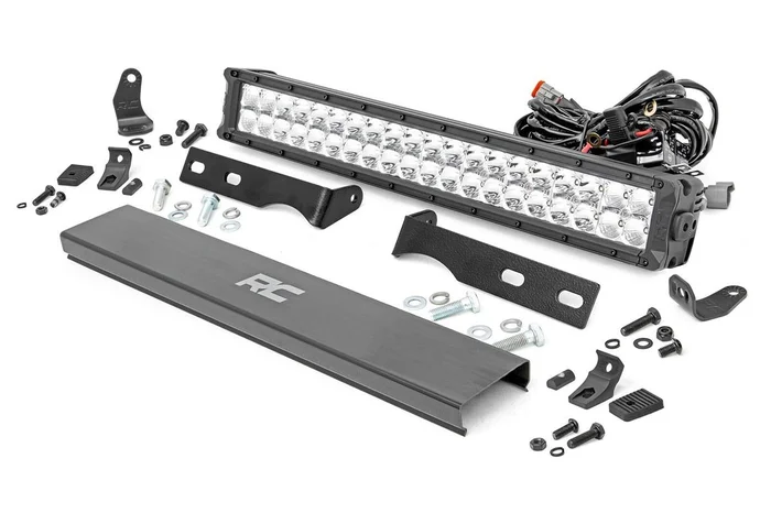 Rough Country LED Bumper Kit, Forest Green, Chrome Series, w/ Amber DRL for Jeep WK2 Grand Cherokee 11-20 – 70776