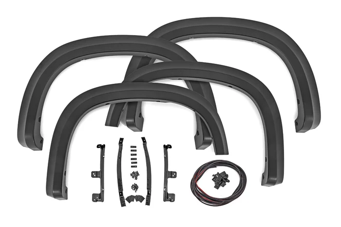 Rough Country S-C12210-GPA Fender Flares | Sport | GPA Graphite | Chevy Silverado 1500 2WD/4WD (2019-2025 & Classic)