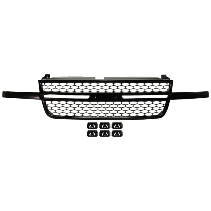 SILVERADO 1500 03-06 GRILLE, Textured Black, Honeycomb Design, w/o Center Bar, Includes 2007 Classic